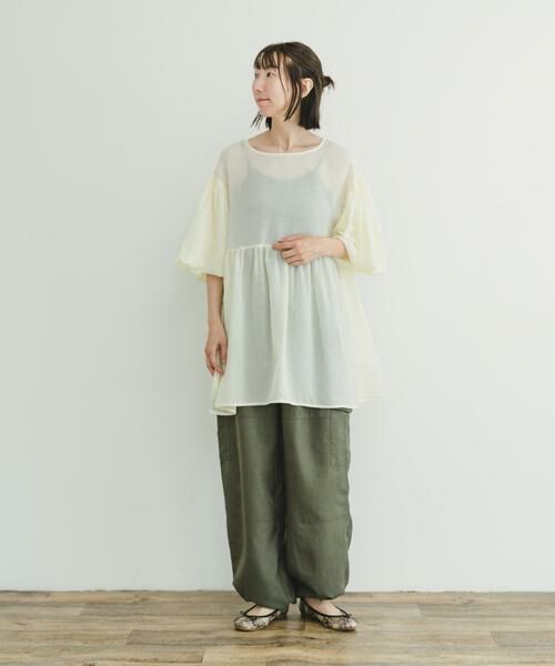 URBAN RESEARCH ITEMS / アーバンリサーチ アイテムズ シャツ・ブラウス | シアーティアードブラウス | 詳細4