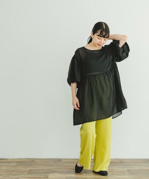 URBAN RESEARCH ITEMS / アーバンリサーチ アイテムズ シャツ・ブラウス | シアーティアードブラウス | 詳細22