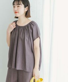 URBAN RESEARCH ITEMS / アーバンリサーチ アイテムズ シャツ・ブラウス | 『セットアップ対応』『洗濯可』リネンレーヨンギャザーブラウス