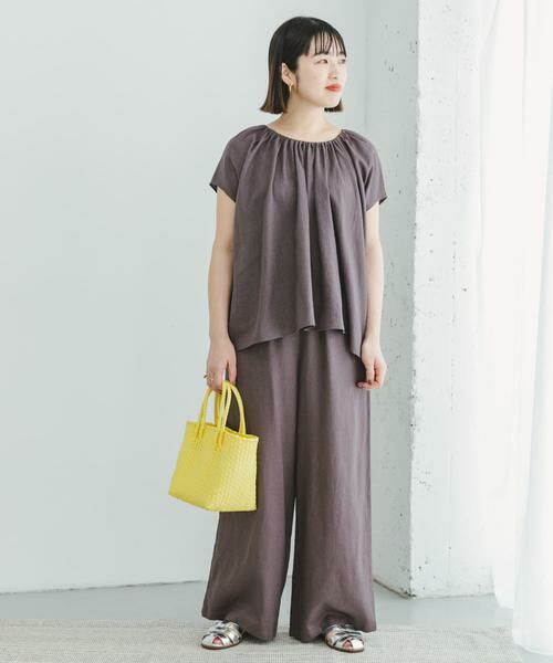 URBAN RESEARCH ITEMS / アーバンリサーチ アイテムズ シャツ・ブラウス | 『セットアップ対応』『洗濯可』リネンレーヨンギャザーブラウス | 詳細4