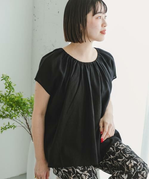 URBAN RESEARCH ITEMS / アーバンリサーチ アイテムズ シャツ・ブラウス | 『セットアップ対応』『洗濯可』リネンレーヨンギャザーブラウス | 詳細11