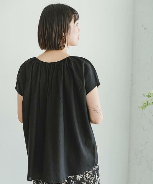 URBAN RESEARCH ITEMS / アーバンリサーチ アイテムズ シャツ・ブラウス | 『セットアップ対応』『洗濯可』リネンレーヨンギャザーブラウス | 詳細12