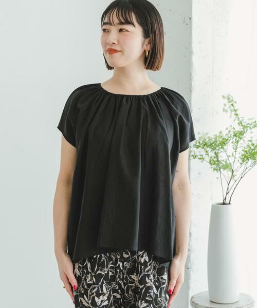 URBAN RESEARCH ITEMS / アーバンリサーチ アイテムズ シャツ・ブラウス | 『セットアップ対応』『洗濯可』リネンレーヨンギャザーブラウス | 詳細16