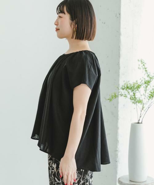 URBAN RESEARCH ITEMS / アーバンリサーチ アイテムズ シャツ・ブラウス | 『セットアップ対応』『洗濯可』リネンレーヨンギャザーブラウス | 詳細17