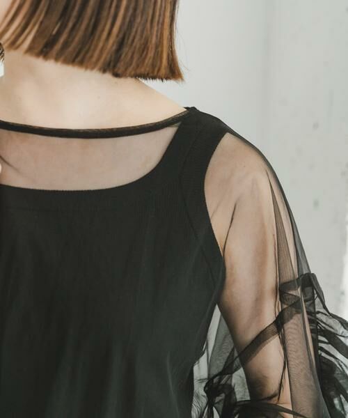 URBAN RESEARCH ITEMS / アーバンリサーチ アイテムズ その他トップス | チュールフリルビッグトップス | 詳細16