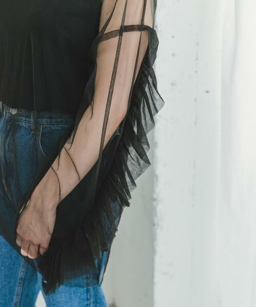 URBAN RESEARCH ITEMS / アーバンリサーチ アイテムズ その他トップス | チュールフリルビッグトップス | 詳細17