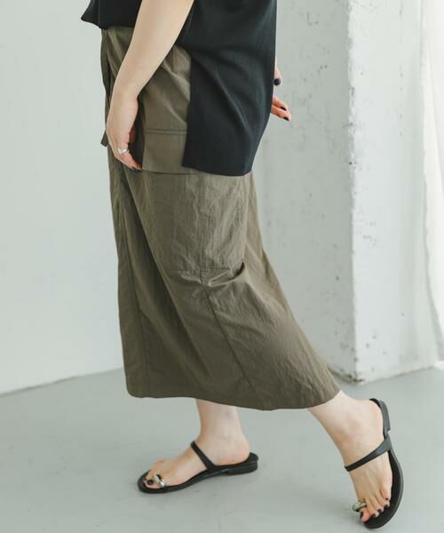 URBAN RESEARCH ITEMS / アーバンリサーチ アイテムズ スカート | ナイロンカーゴタイトスカート | 詳細2