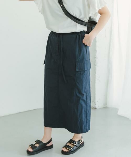 URBAN RESEARCH ITEMS / アーバンリサーチ アイテムズ スカート | ナイロンカーゴタイトスカート | 詳細11