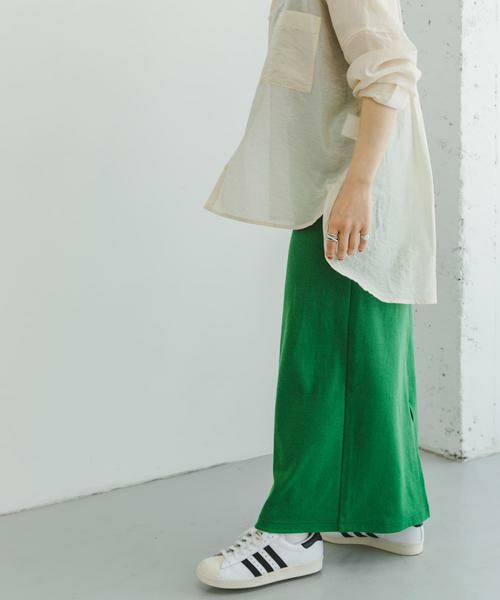 URBAN RESEARCH ITEMS / アーバンリサーチ アイテムズ スカート | リブロングスカート | 詳細1