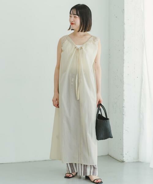 URBAN RESEARCH ITEMS / アーバンリサーチ アイテムズ ワンピース | ペーパータッチギャザーワンピース | 詳細1