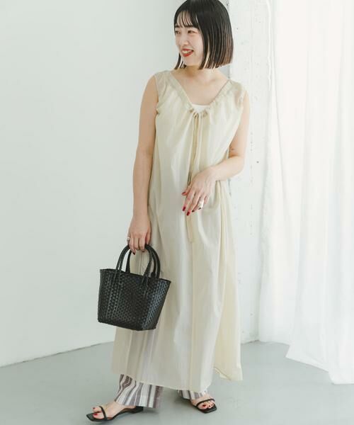 URBAN RESEARCH ITEMS / アーバンリサーチ アイテムズ ワンピース | ペーパータッチギャザーワンピース | 詳細3