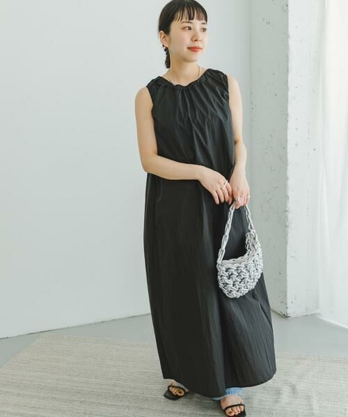 URBAN RESEARCH ITEMS / アーバンリサーチ アイテムズ ワンピース | ペーパータッチギャザーワンピース | 詳細13