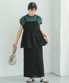 URBAN RESEARCH ITEMS / アーバンリサーチ アイテムズ セットアップ | フェザーフリンジキャミソール×スカートセット