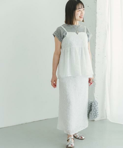 URBAN RESEARCH ITEMS / アーバンリサーチ アイテムズ セットアップ | フェザーフリンジキャミソール×スカートセット | 詳細3