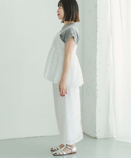 URBAN RESEARCH ITEMS / アーバンリサーチ アイテムズ セットアップ | フェザーフリンジキャミソール×スカートセット | 詳細7