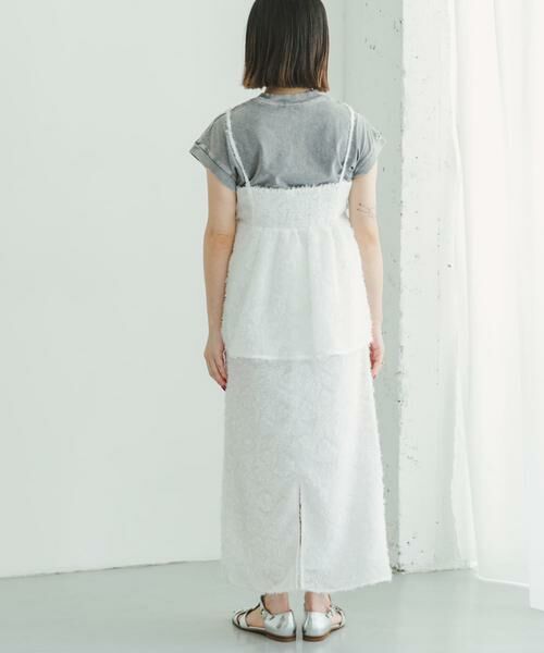 URBAN RESEARCH ITEMS / アーバンリサーチ アイテムズ セットアップ | フェザーフリンジキャミソール×スカートセット | 詳細8