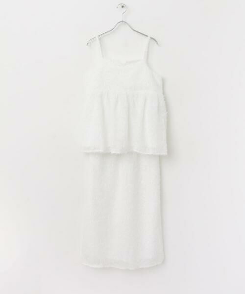 URBAN RESEARCH ITEMS / アーバンリサーチ アイテムズ セットアップ | フェザーフリンジキャミソール×スカートセット | 詳細9