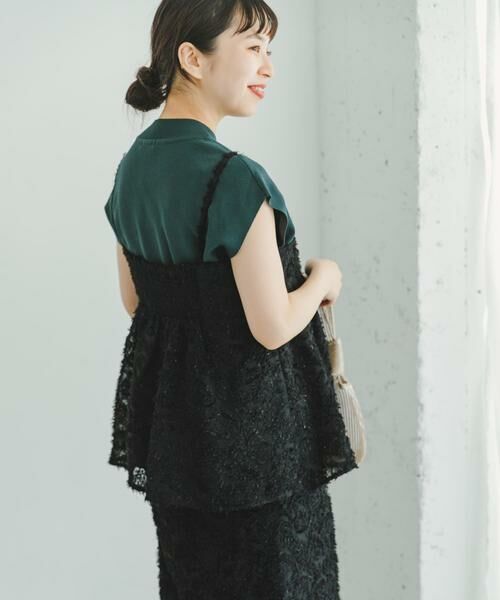 URBAN RESEARCH ITEMS / アーバンリサーチ アイテムズ セットアップ | フェザーフリンジキャミソール×スカートセット | 詳細12