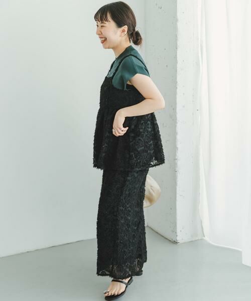 URBAN RESEARCH ITEMS / アーバンリサーチ アイテムズ セットアップ | フェザーフリンジキャミソール×スカートセット | 詳細14