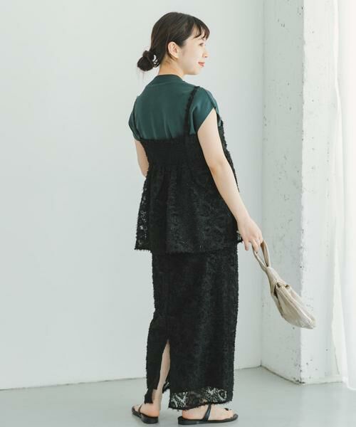 URBAN RESEARCH ITEMS / アーバンリサーチ アイテムズ セットアップ | フェザーフリンジキャミソール×スカートセット | 詳細15