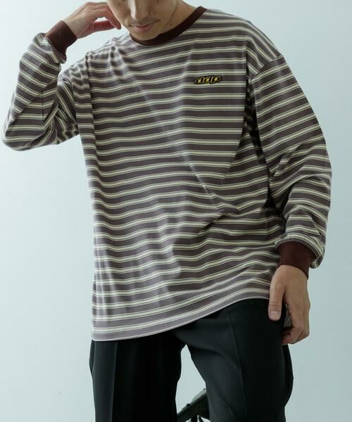 URBAN RESEARCH ITEMS / アーバンリサーチ アイテムズ Tシャツ | ddp Retro Border Ringer Long-Sleeve T-shirts | 詳細21