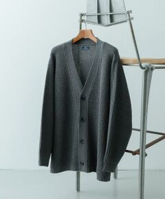 URBAN RESEARCH ITEMS / アーバンリサーチ アイテムズ カーディガン・ボレロ | ワッフル編み Vネックニットカーディガン