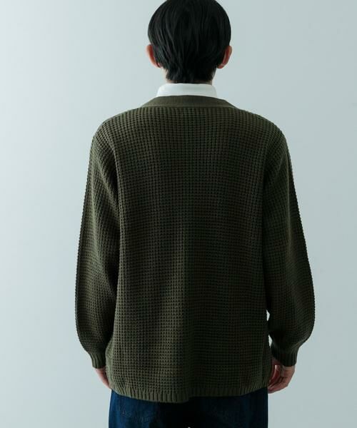 URBAN RESEARCH ITEMS / アーバンリサーチ アイテムズ カーディガン・ボレロ | ワッフル編み Vネックニットカーディガン | 詳細13