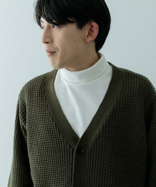 URBAN RESEARCH ITEMS / アーバンリサーチ アイテムズ カーディガン・ボレロ | ワッフル編み Vネックニットカーディガン | 詳細14