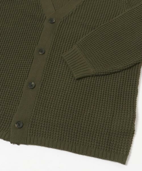 URBAN RESEARCH ITEMS / アーバンリサーチ アイテムズ カーディガン・ボレロ | ワッフル編み Vネックニットカーディガン | 詳細18