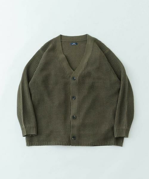 URBAN RESEARCH ITEMS / アーバンリサーチ アイテムズ カーディガン・ボレロ | ワッフル編み Vネックニットカーディガン | 詳細5