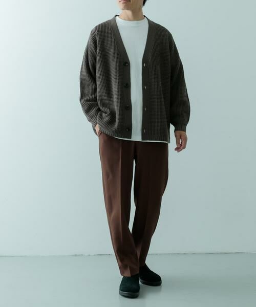 URBAN RESEARCH ITEMS / アーバンリサーチ アイテムズ カーディガン・ボレロ | ワッフル編み Vネックニットカーディガン | 詳細24