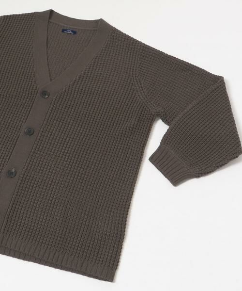 URBAN RESEARCH ITEMS / アーバンリサーチ アイテムズ カーディガン・ボレロ | ワッフル編み Vネックニットカーディガン | 詳細27