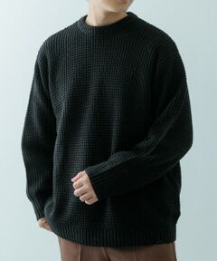 URBAN RESEARCH ITEMS / アーバンリサーチ アイテムズ ニット・セーター | ワッフル編み クルーネックニット