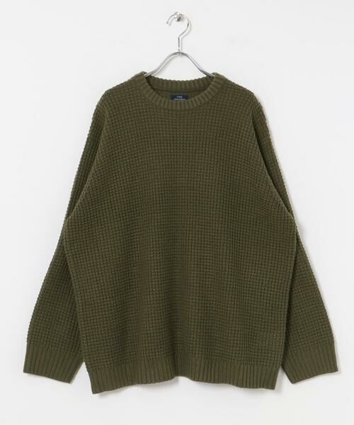 URBAN RESEARCH ITEMS / アーバンリサーチ アイテムズ ニット・セーター | ワッフル編み クルーネックニット | 詳細6