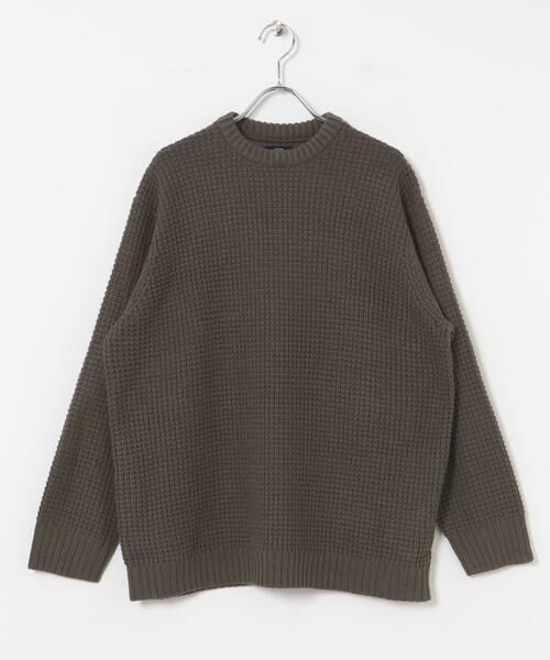 URBAN RESEARCH ITEMS / アーバンリサーチ アイテムズ ニット・セーター | ワッフル編み クルーネックニット | 詳細13