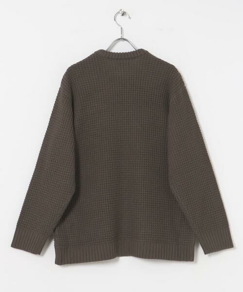 URBAN RESEARCH ITEMS / アーバンリサーチ アイテムズ ニット・セーター | ワッフル編み クルーネックニット | 詳細15