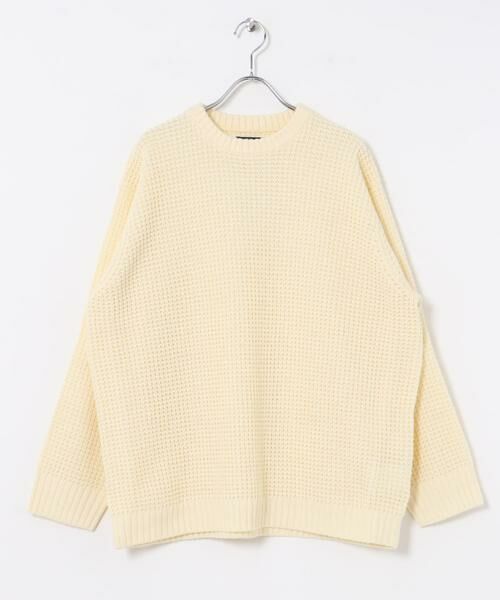 URBAN RESEARCH ITEMS / アーバンリサーチ アイテムズ ニット・セーター | ワッフル編み クルーネックニット | 詳細23
