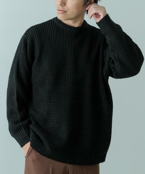 URBAN RESEARCH ITEMS / アーバンリサーチ アイテムズ ニット・セーター | ワッフル編み クルーネックニット | 詳細27
