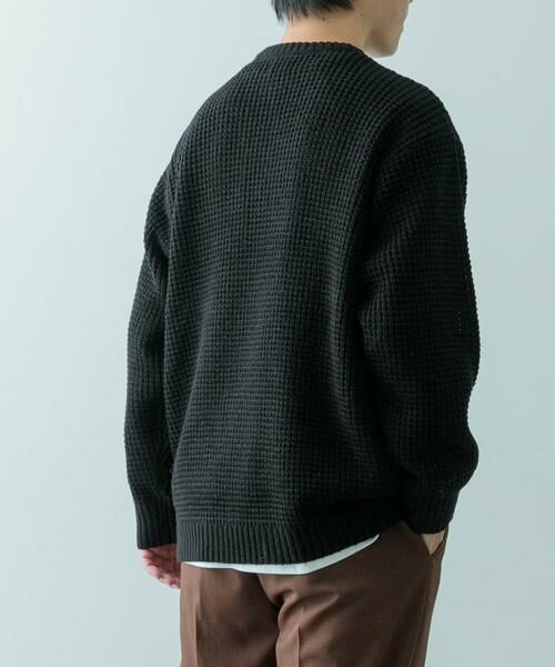 URBAN RESEARCH ITEMS / アーバンリサーチ アイテムズ ニット・セーター | ワッフル編み クルーネックニット | 詳細29