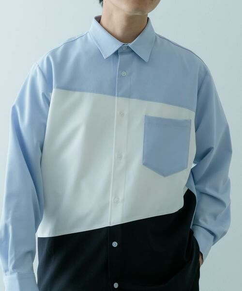 URBAN RESEARCH ITEMS / アーバンリサーチ アイテムズ シャツ・ブラウス | Diagonal Switch 長袖シャツ | 詳細1