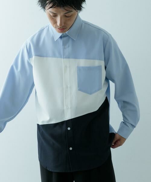 URBAN RESEARCH ITEMS / アーバンリサーチ アイテムズ シャツ・ブラウス | Diagonal Switch 長袖シャツ | 詳細2