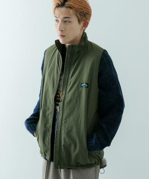 URBAN RESEARCH ITEMS/アーバンリサーチ アイテムズ 『XLサイズあり』『セットアップ対応』撥水 ナイロングログラン 中綿ベスト カーキ XL