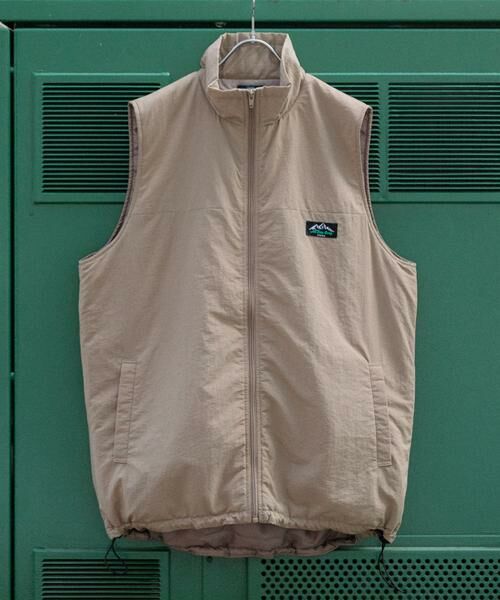 URBAN RESEARCH ITEMS/アーバンリサーチ アイテムズ 『XLサイズあり』『セットアップ対応』撥水 ナイロングログラン 中綿ベスト ベージュ XL