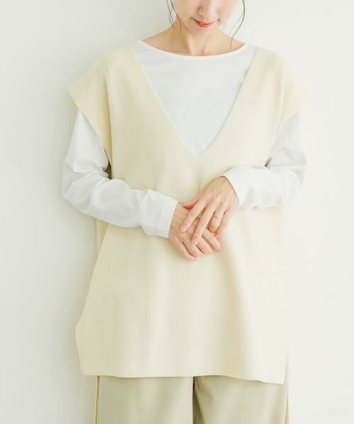 URBAN RESEARCH ITEMS / アーバンリサーチ アイテムズ Tシャツ | ロングTシャツ×ニットベストセット | 詳細21