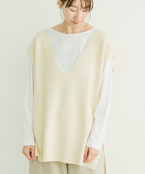 URBAN RESEARCH ITEMS / アーバンリサーチ アイテムズ Tシャツ | ロングTシャツ×ニットベストセット | 詳細22