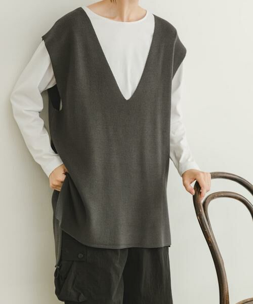 URBAN RESEARCH ITEMS / アーバンリサーチ アイテムズ Tシャツ | ロングTシャツ×ニットベストセット | 詳細28