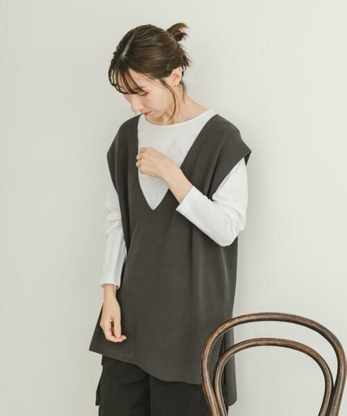 URBAN RESEARCH ITEMS / アーバンリサーチ アイテムズ Tシャツ | ロングTシャツ×ニットベストセット | 詳細29