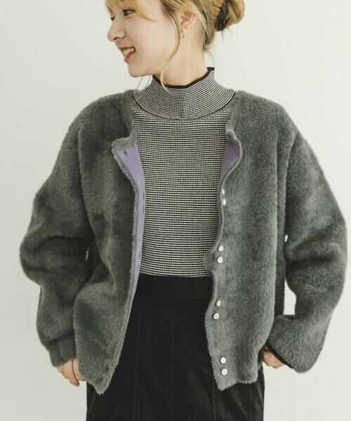 URBAN RESEARCH ITEMS / アーバンリサーチ アイテムズ カーディガン・ボレロ | ダブルフェイスニットカーデ | 詳細17