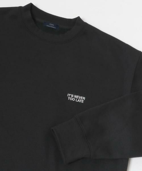 URBAN RESEARCH ITEMS / アーバンリサーチ アイテムズ スウェット | 1pointロゴ刺繍 クルーネックスウェット | 詳細11