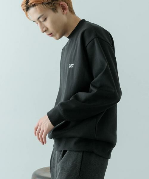 URBAN RESEARCH ITEMS / アーバンリサーチ アイテムズ スウェット | 1pointロゴ刺繍 クルーネックスウェット | 詳細2